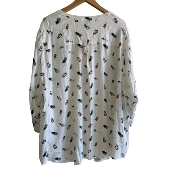 TORRID Harper Pullover Blouse - Happy Hour White - Picture 6 of 8